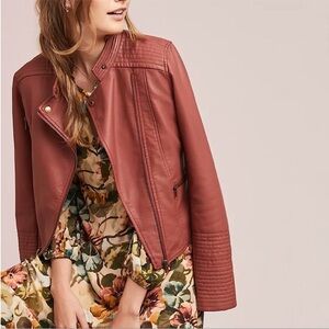 Never Worn! Anthropologie ett:twa Vegan Leather Moto Jacket